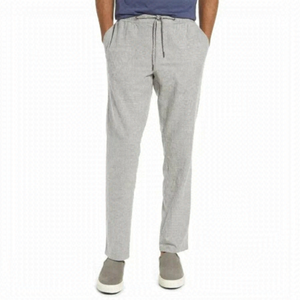 NORDSTROM BNWT Slim Fit pant Linen cotton blend Trousers sz 2XL drawstring